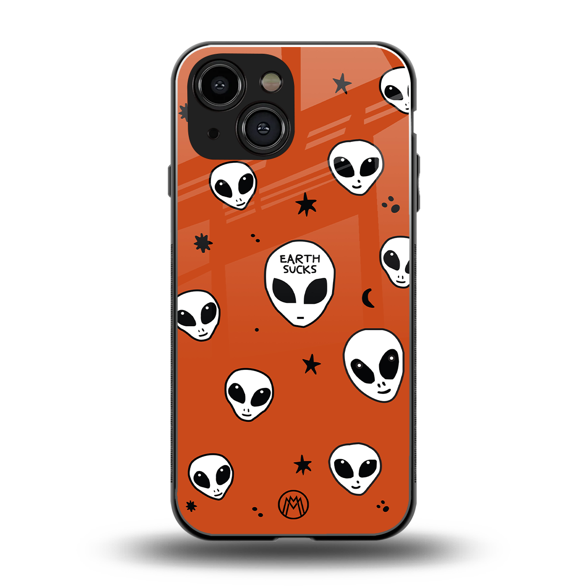 earth sucks back phone cover | glass case for iphone 13 mini