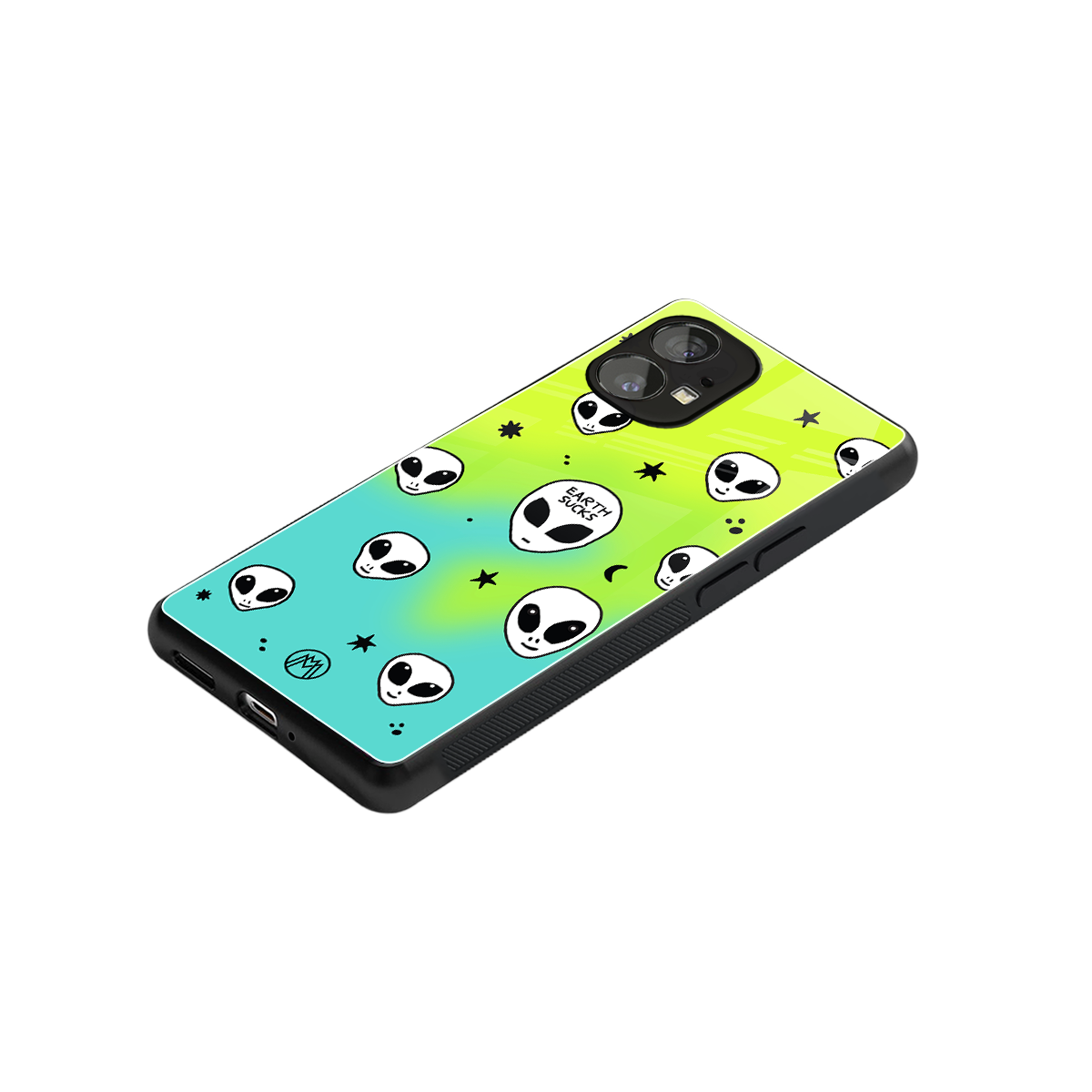 earth sucks neon edition back phone cover | glass case for nothing phone 1