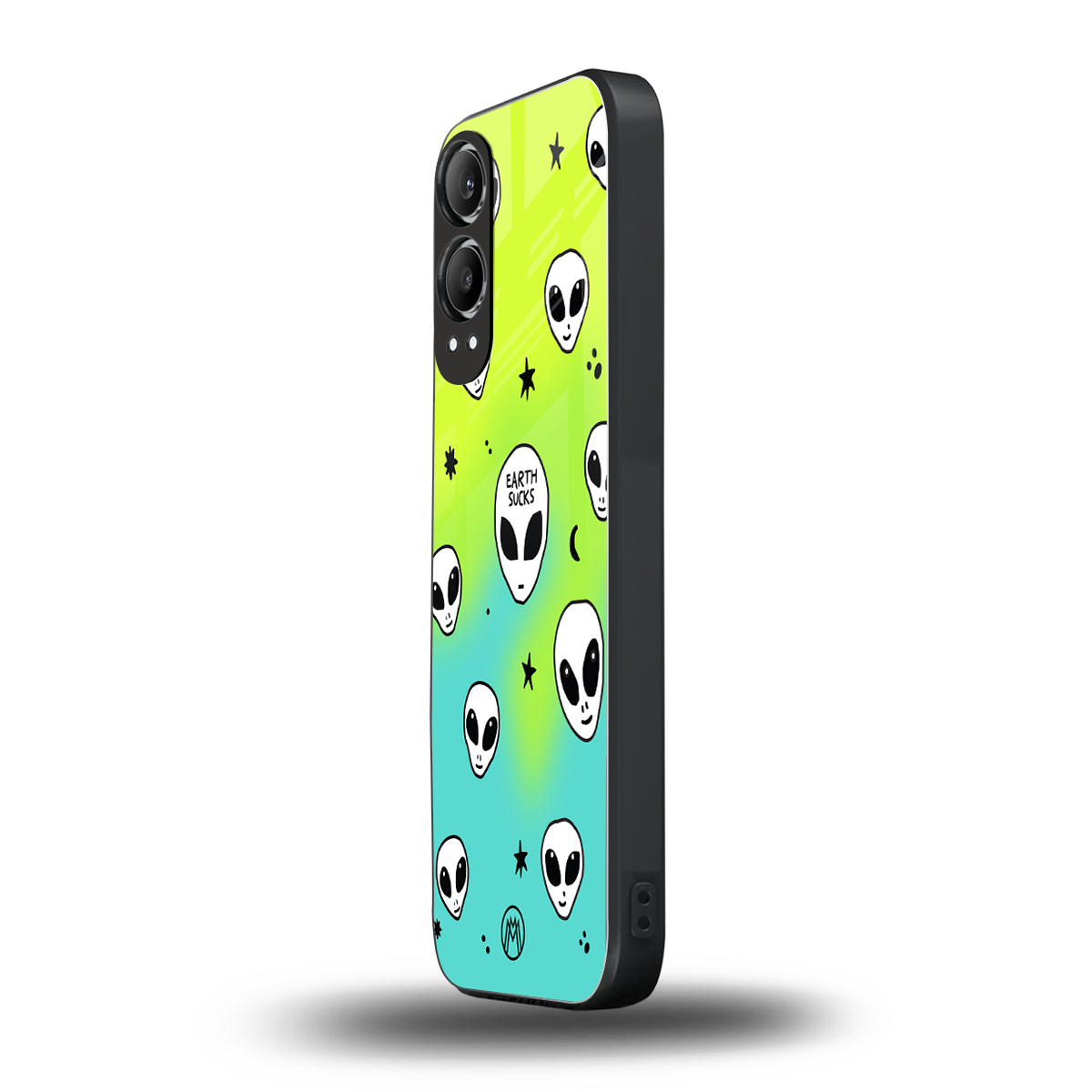 earth sucks neon edition back phone cover | glass case for oneplus nord ce 4 lite