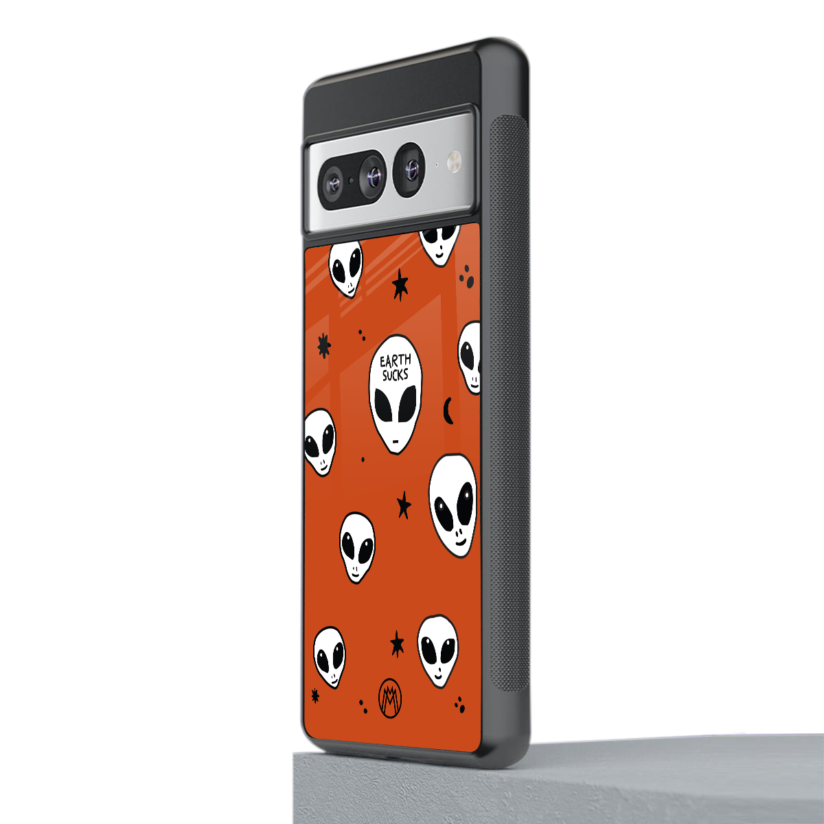 earth sucks back phone cover | glass case for google pixel 7 pro