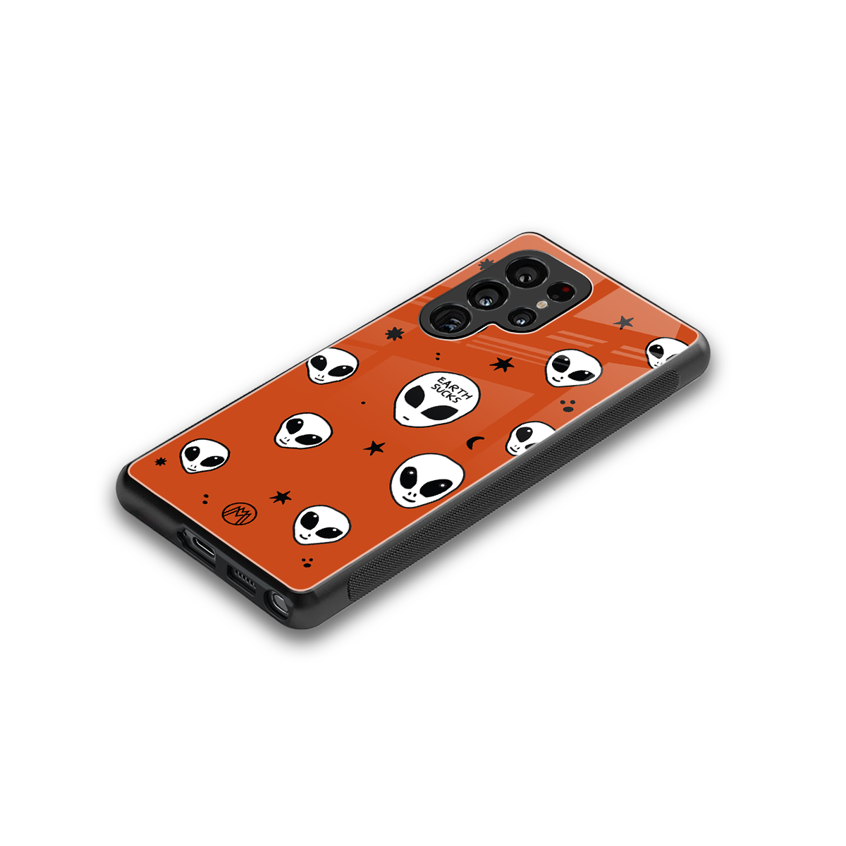 earth sucks back phone cover | glass case for samsung galaxy s25 ultra