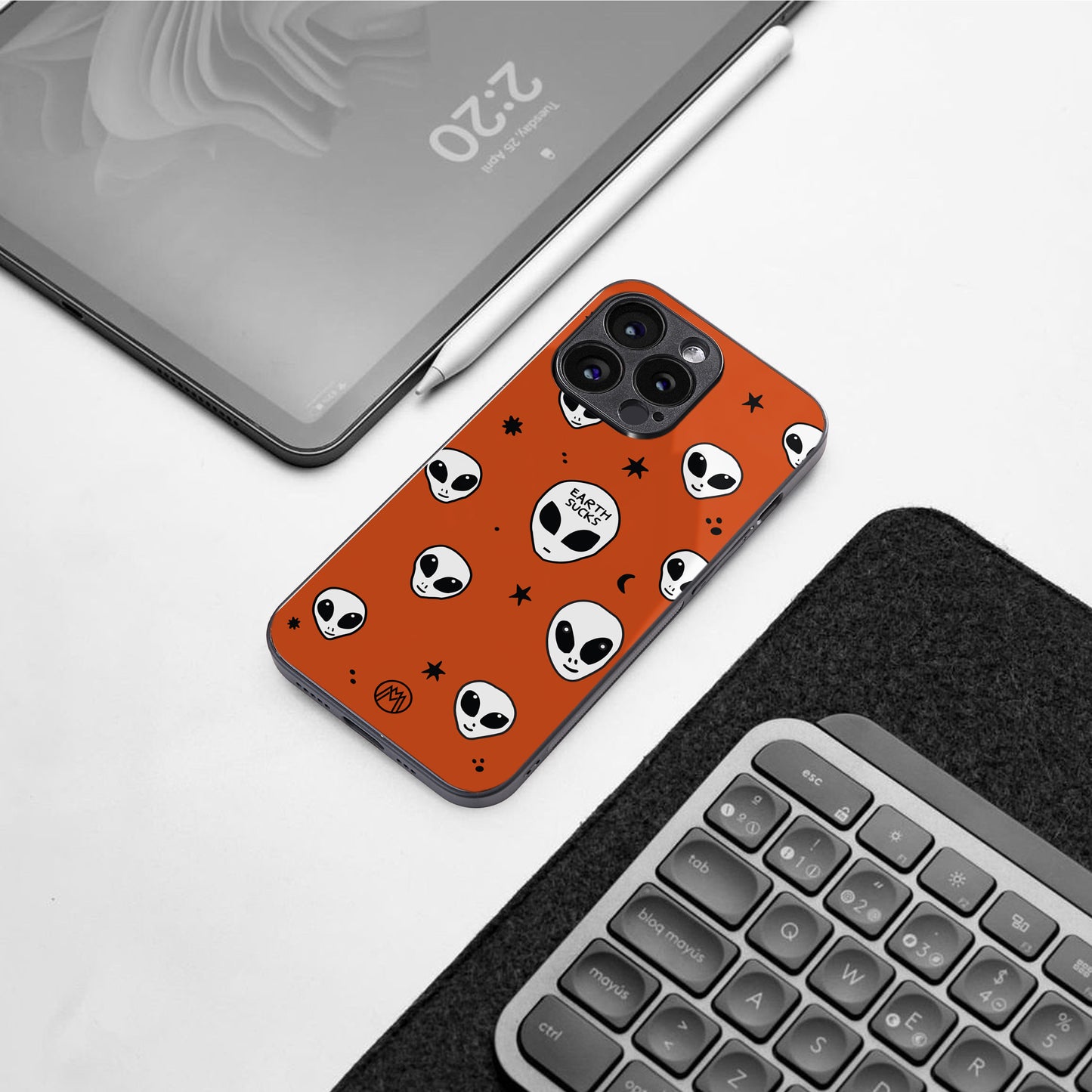 earth sucks back phone cover | glass case for iphone 16 pro max