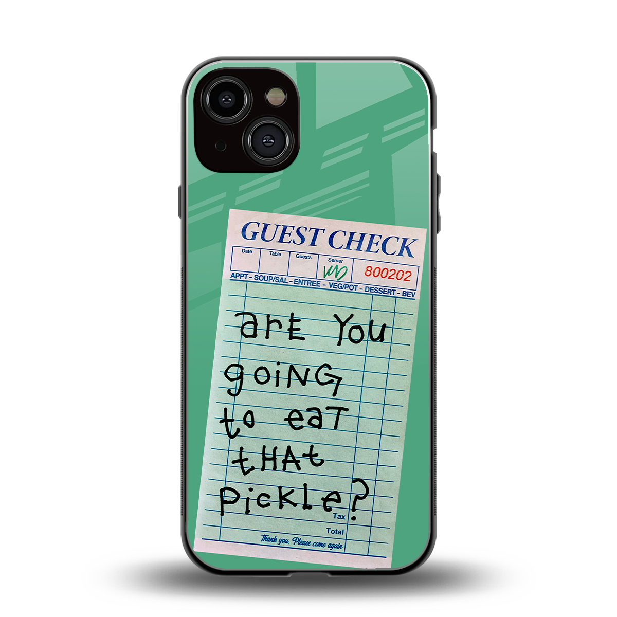 eat that pickle back phone cover | glass case for iphone 13