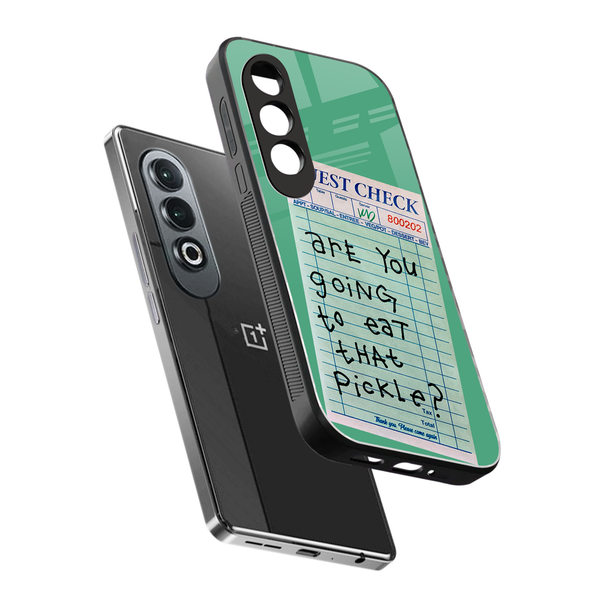eat that pickle back phone cover | glass case for oneplus nord ce 4