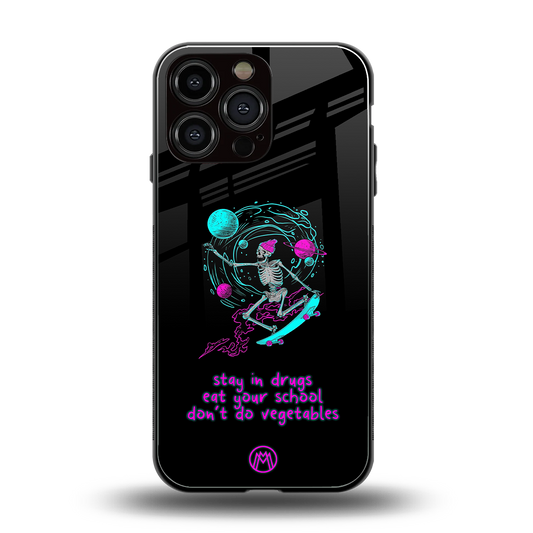 eat your school back phone cover | glass case for iphone 14 pro max