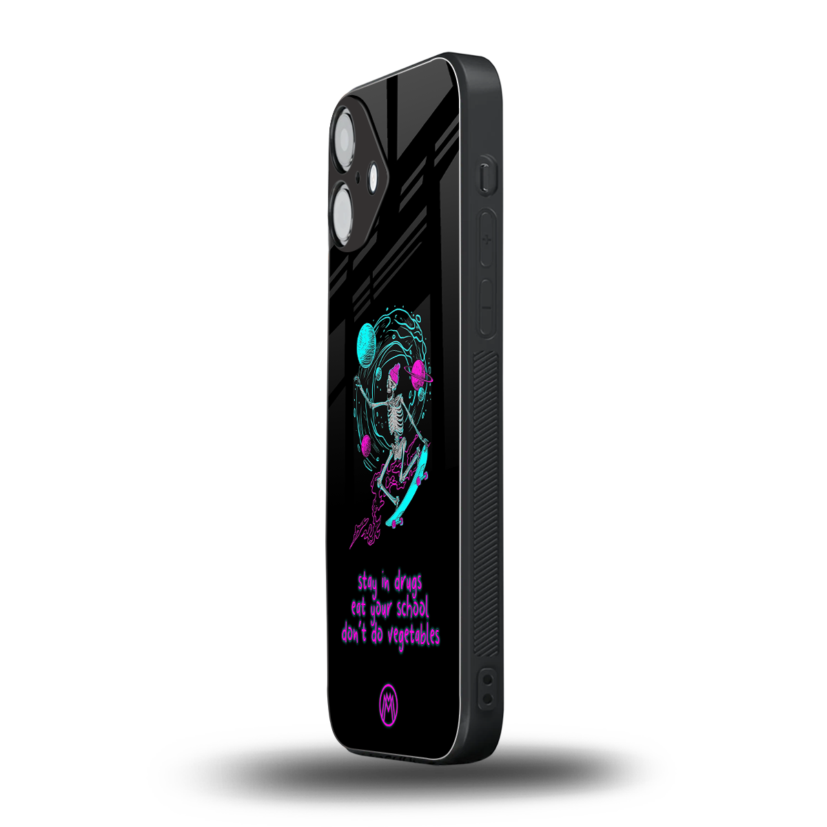 eat your school back phone cover | glass case for iphone 16 plus
