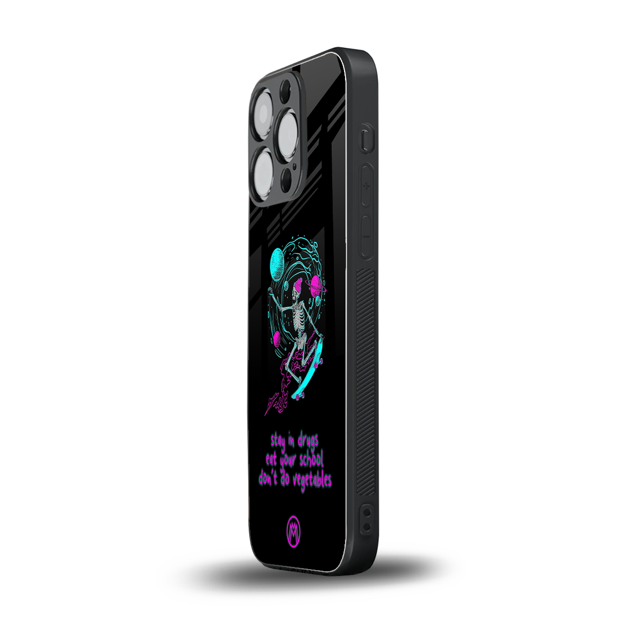 eat your school back phone cover | glass case for iphone 16 pro