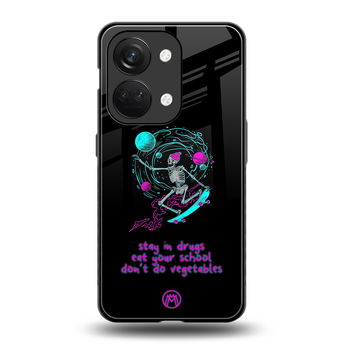 eat your school back phone cover | glass case for oneplus nord 3