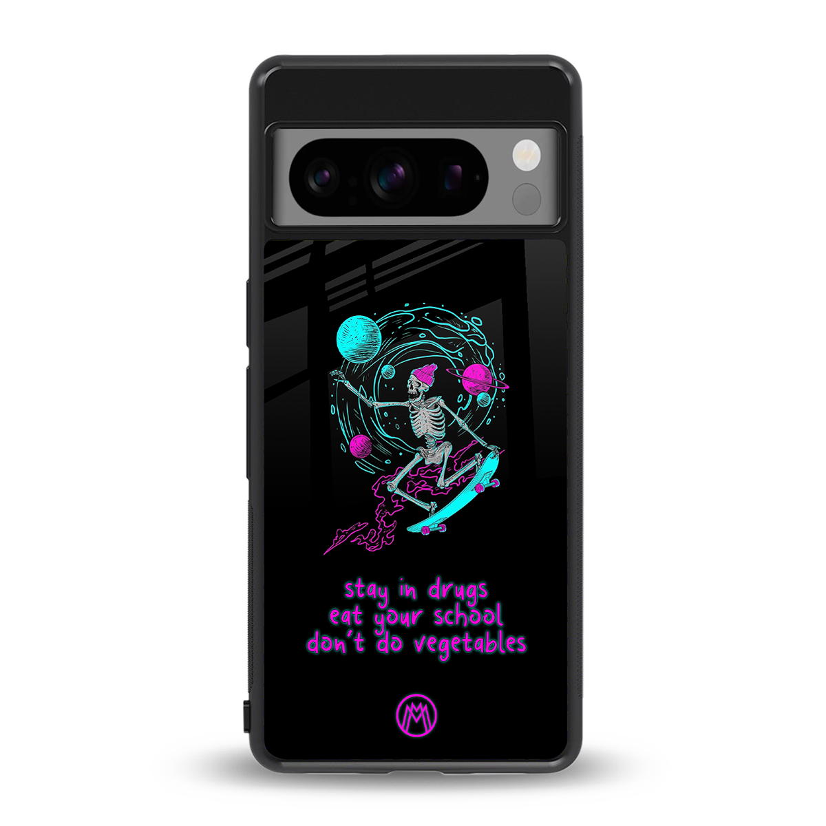 eat your school back phone cover | glass case for google pixel 8 pro
