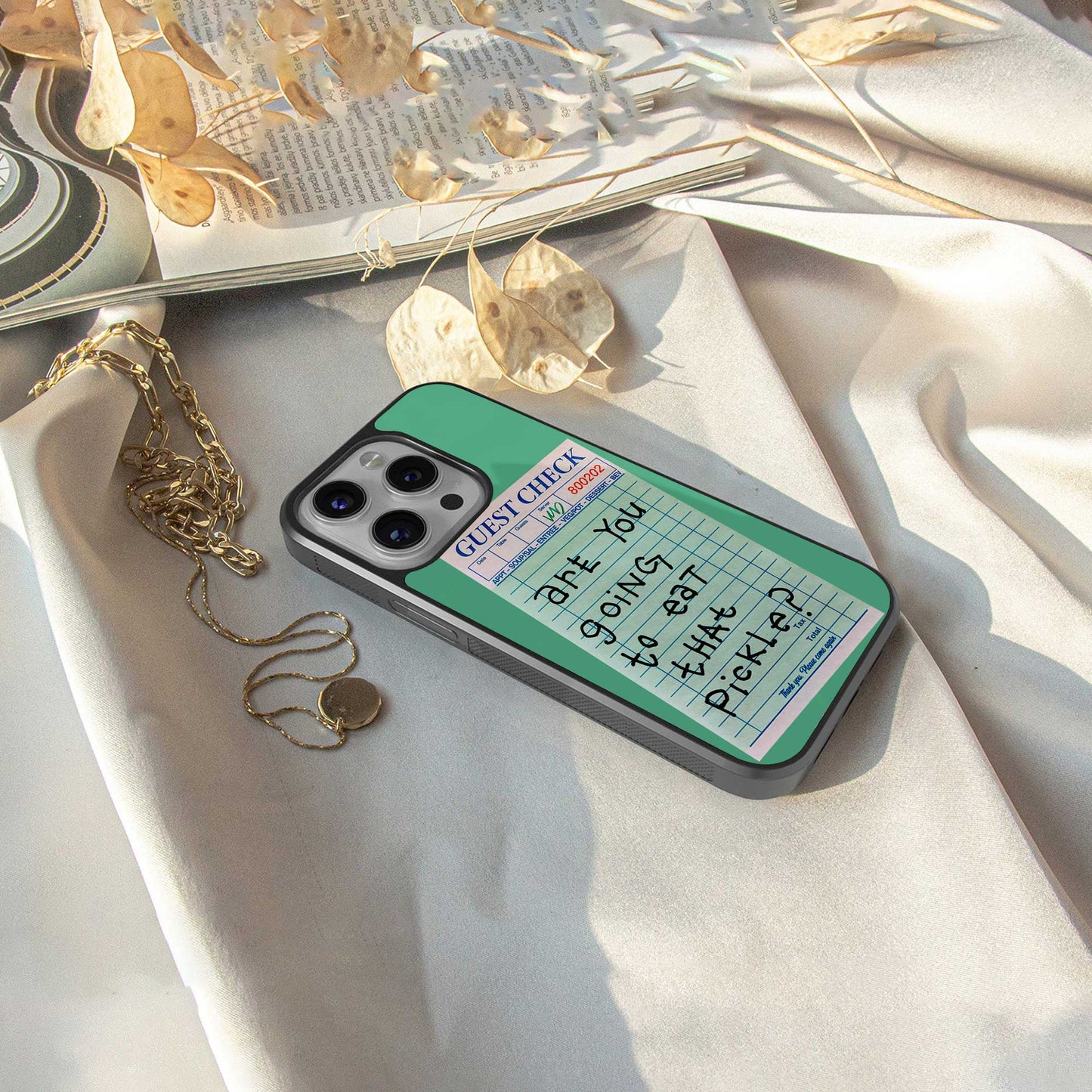 eat that pickle back phone cover | glass case for samsung galaxy s24 ultra