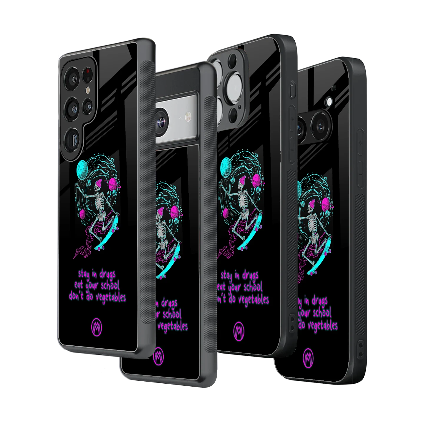 Stylish Glass Back Case for All Smartphones โ iPhone, Samsung, OnePlus, Pixel, Redmi, Oppo, Vivo, Motorola
