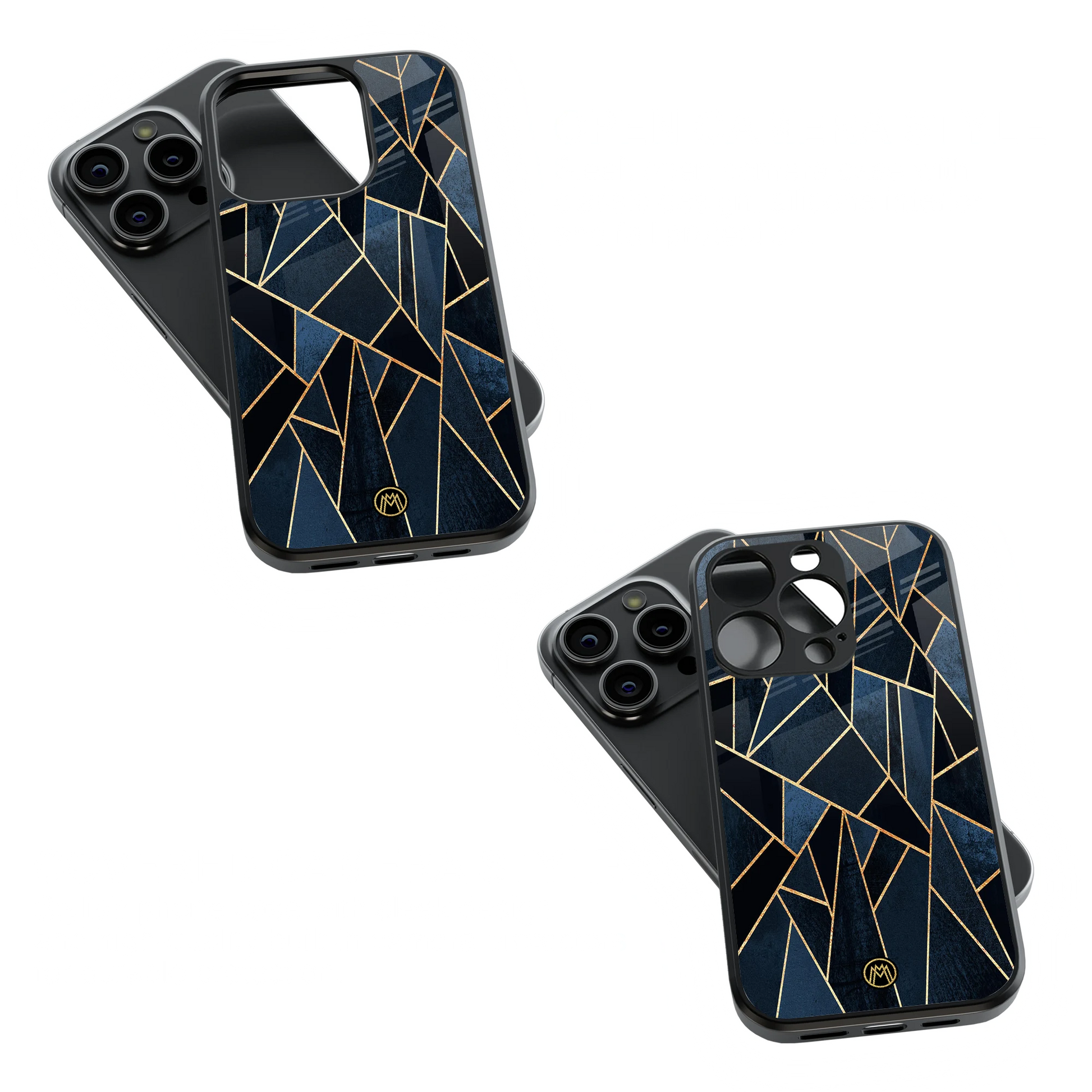 Trendy Glass Back Mobile Case for iPhone, Samsung, Redmi, OnePlus, Google Pixel, Motorola
