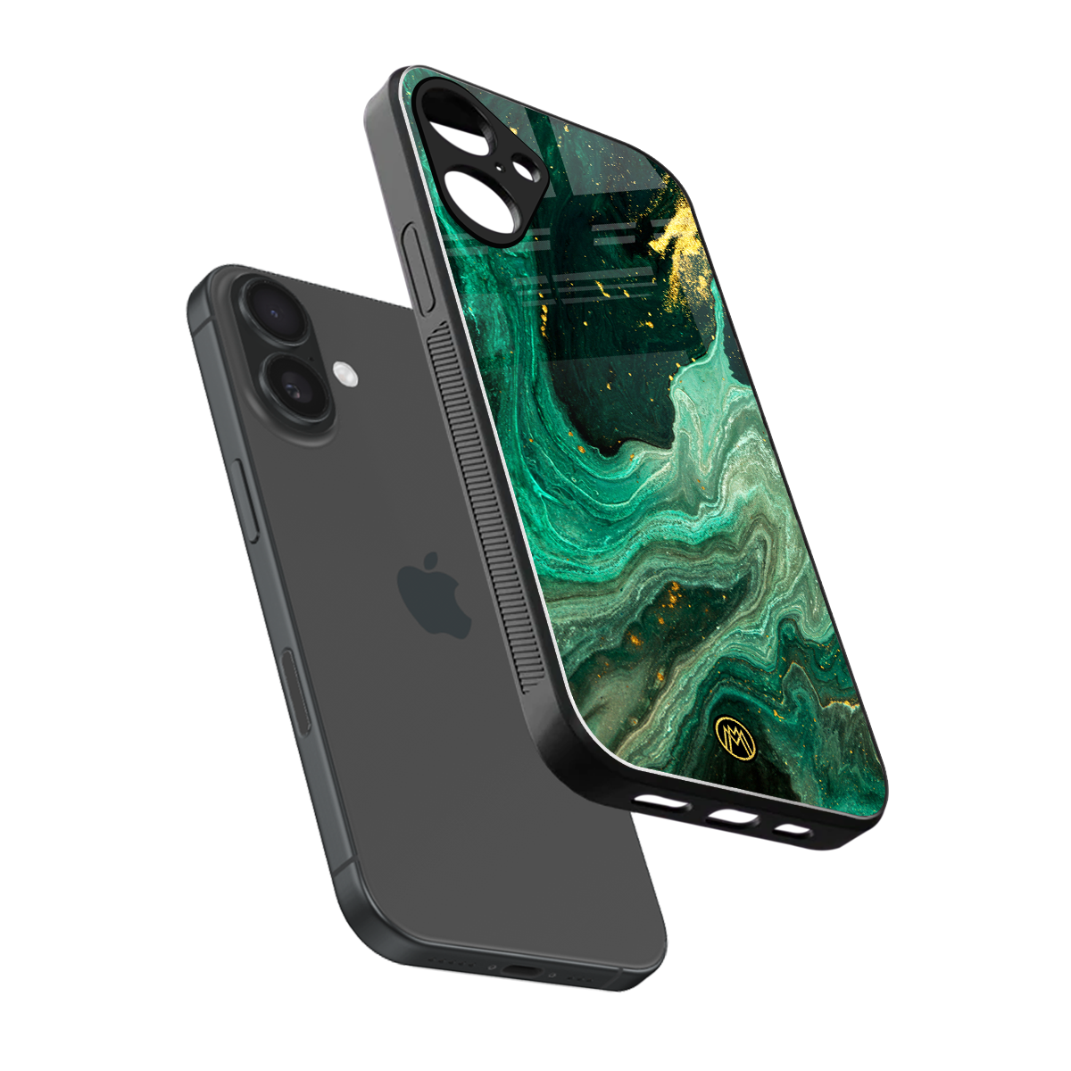 emerald pool back phone cover | glass case for iphone 16 plus