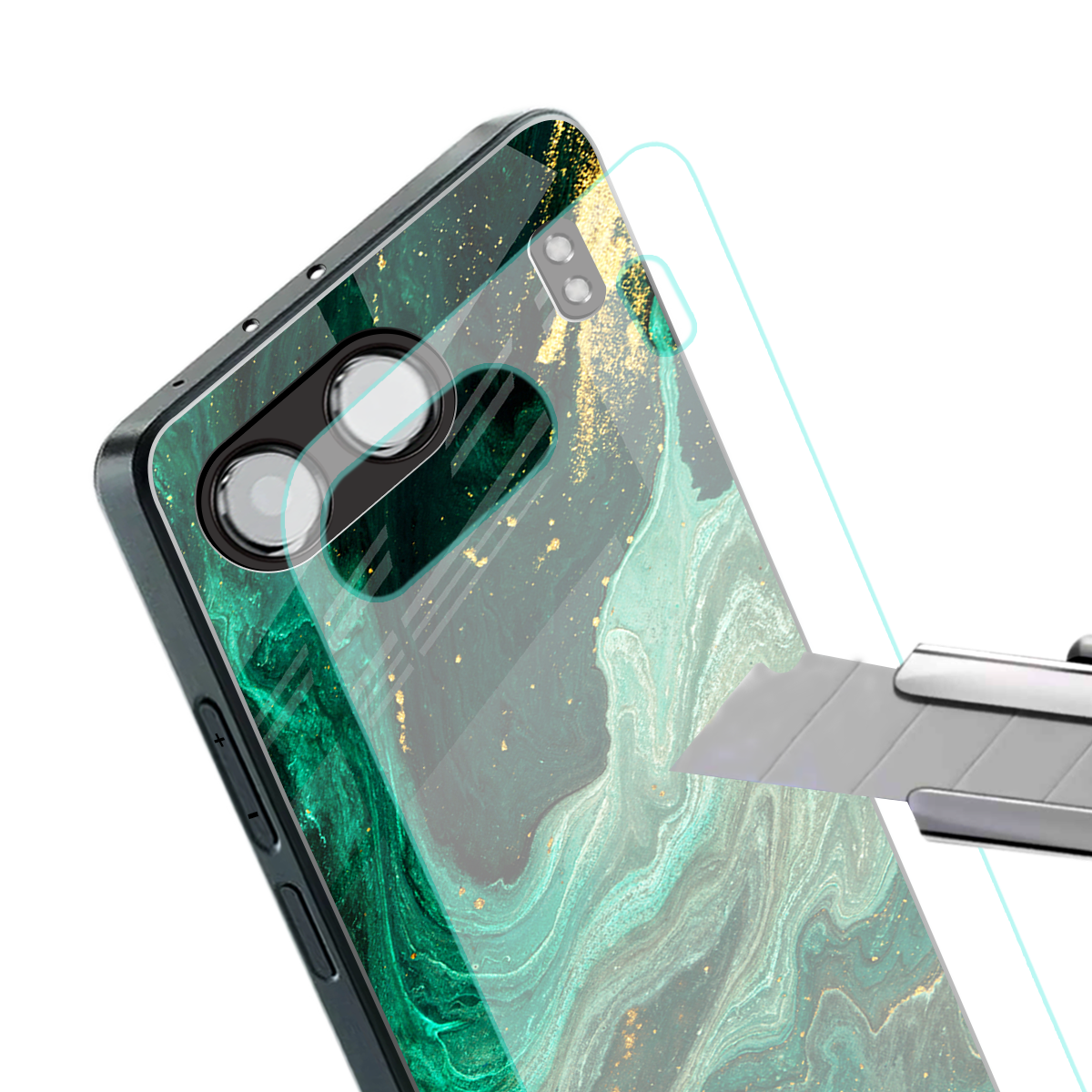 emerald pool back phone cover | glass case for oneplus nord 4