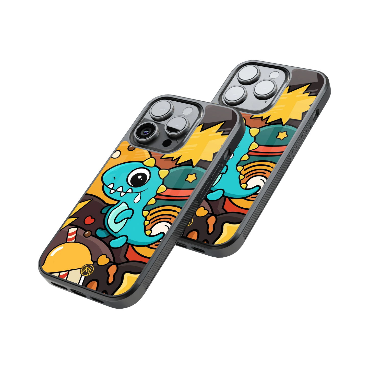 Protective Glass Back Phone Case Compatible with iPhone, Samsung, OnePlus, Pixel & More