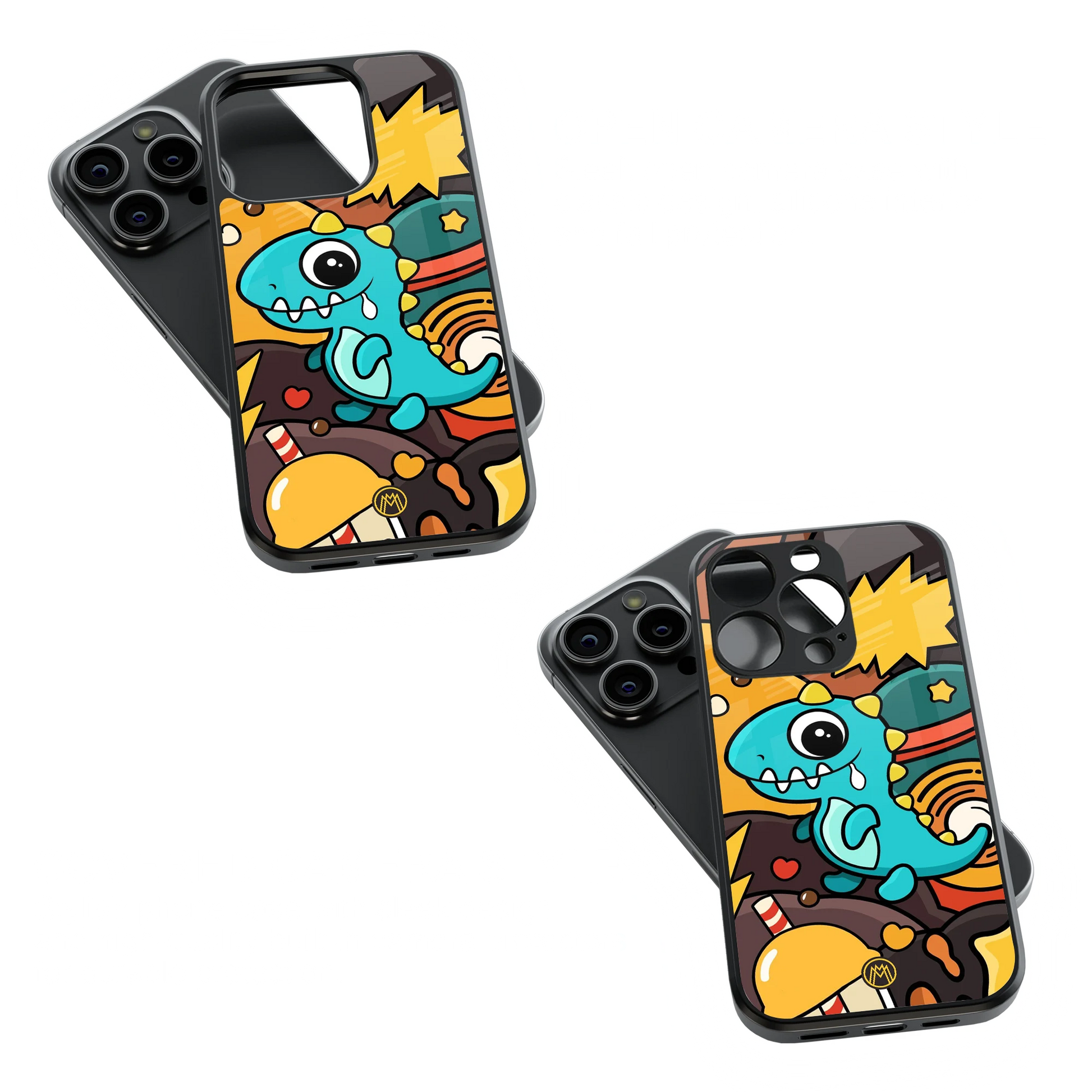 Trendy Glass Back Mobile Case for iPhone, Samsung, Redmi, OnePlus, Google Pixel, Motorola