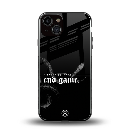 end game back phone cover | glass case for iphone 13