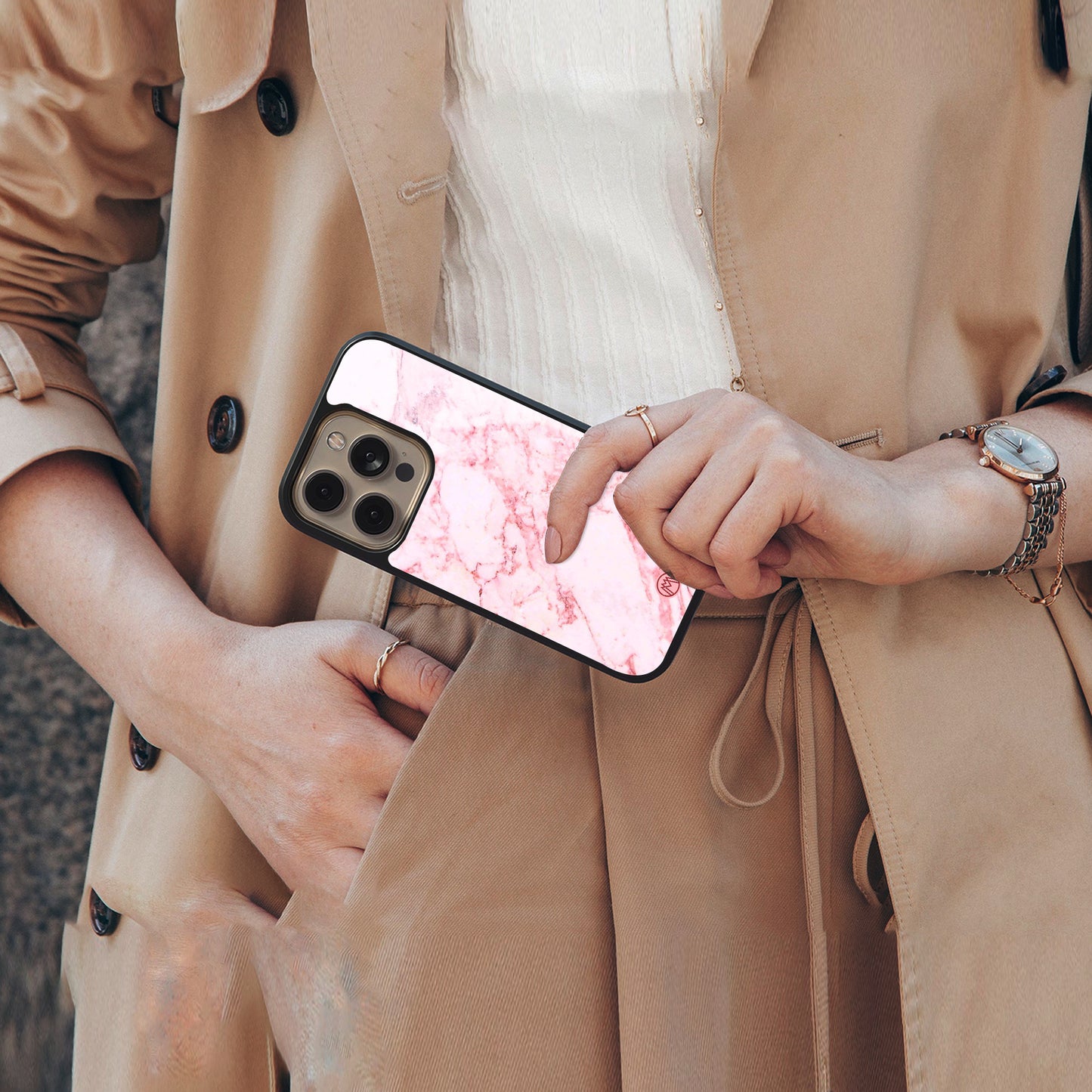 endless beauty back phone cover | glass case for iphone 16 pro max