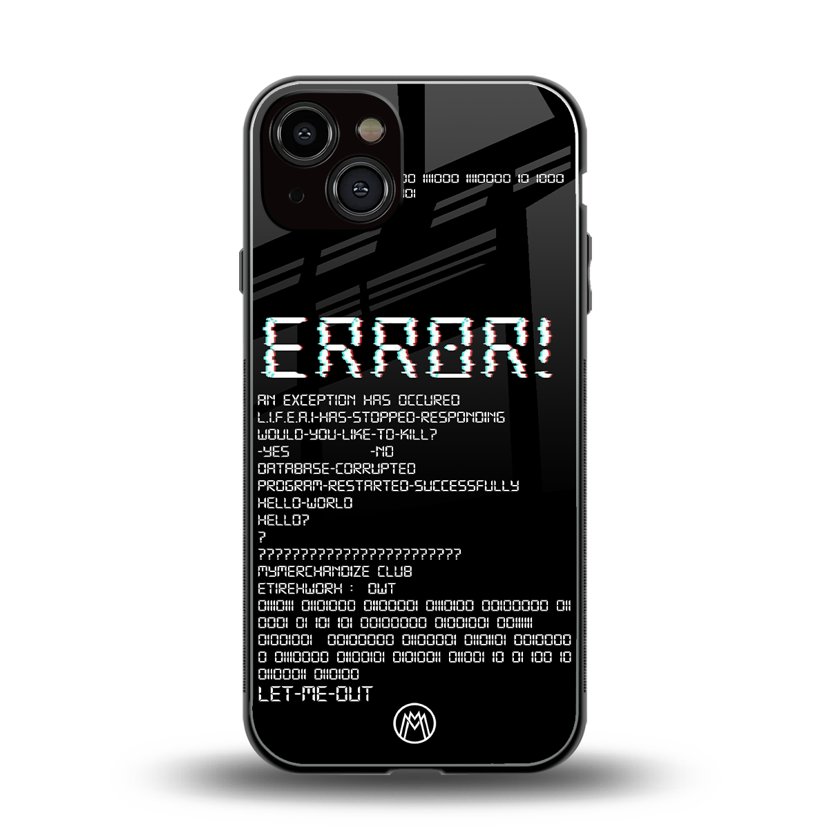 error back phone cover | glass case for iphone 13