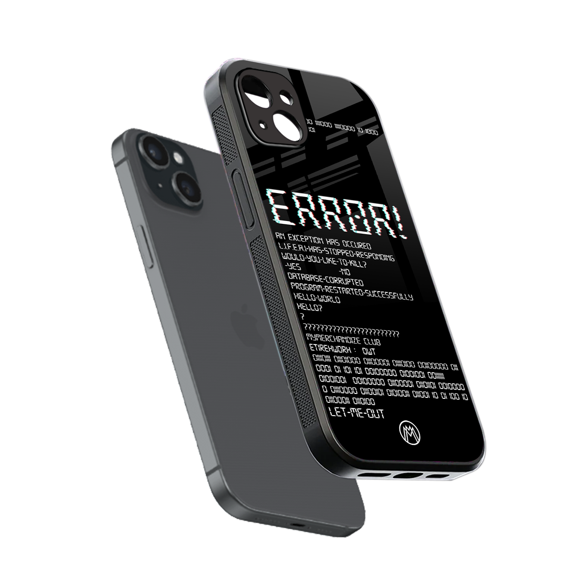 error back phone cover | glass case for iphone 15 plus