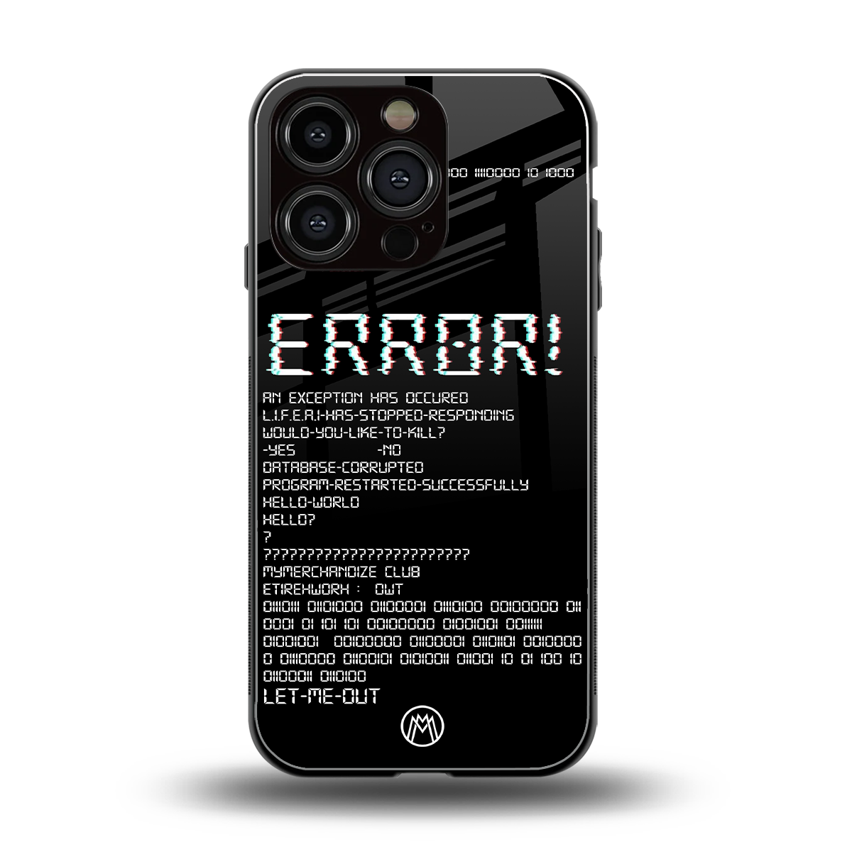 error back phone cover | glass case for iphone 16 pro