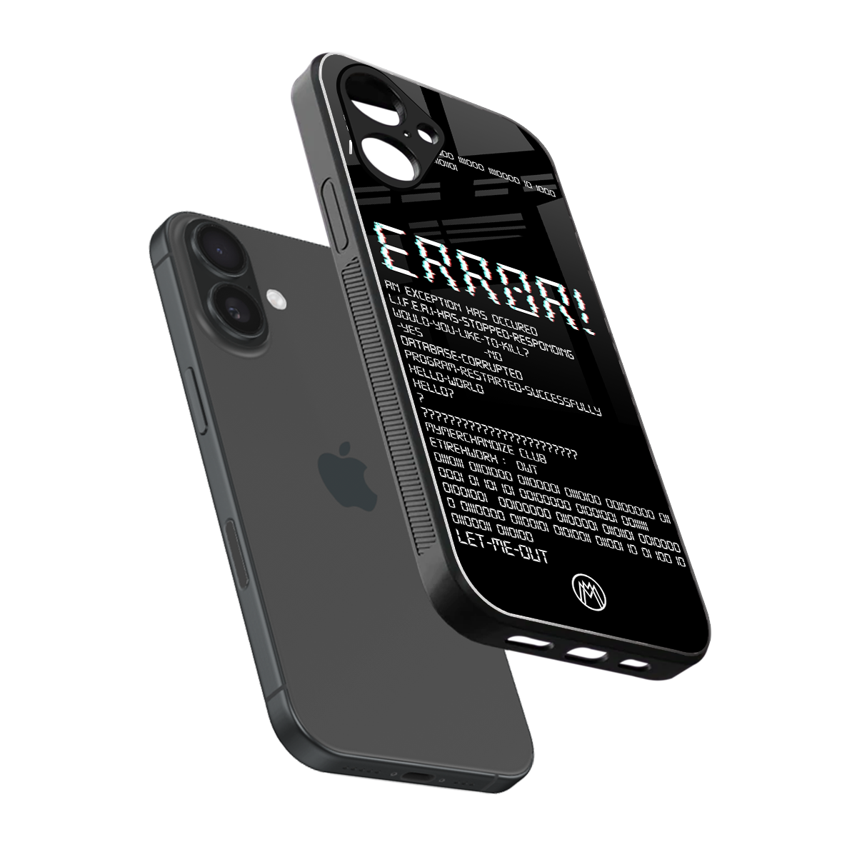 error back phone cover | glass case for iphone 16