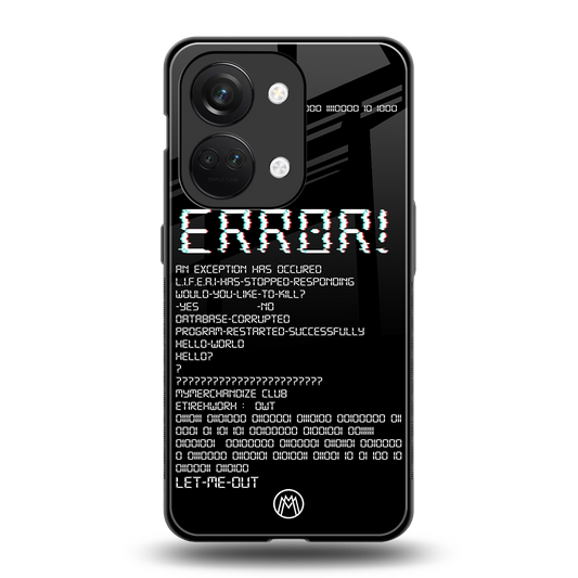 error back phone cover | glass case for oneplus nord 3