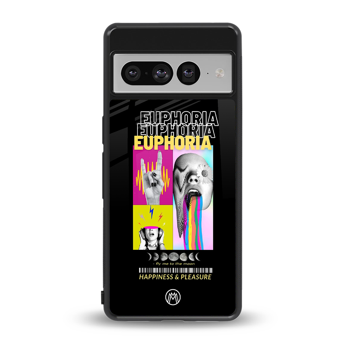 euphoria back phone cover | glass case for google pixel 7 pro