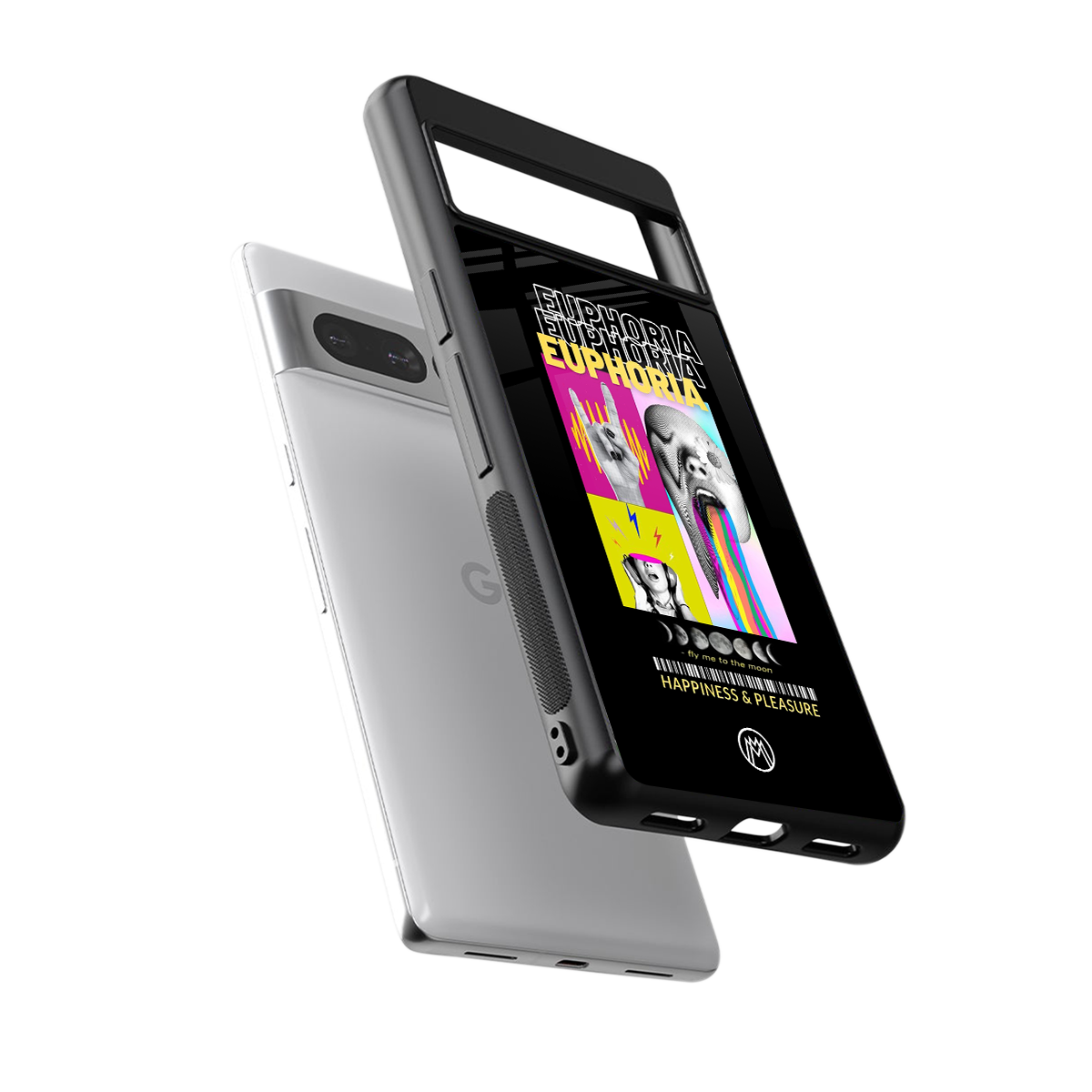 euphoria back phone cover | glass case for google pixel 7 pro