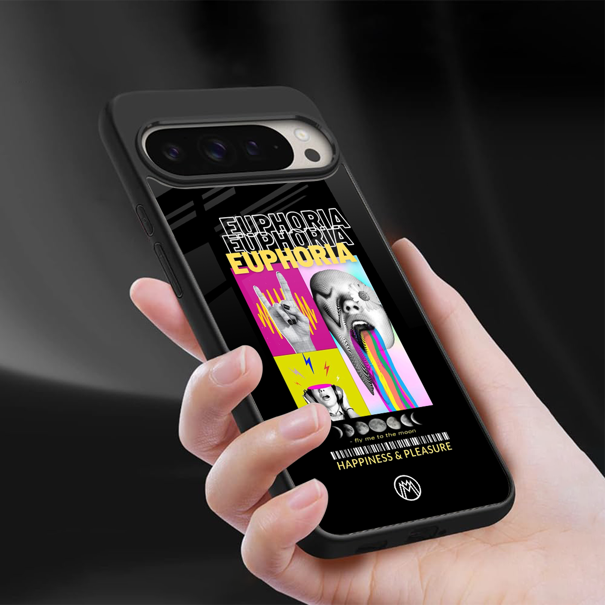 euphoria back phone cover | glass case for google pixel 9 pro