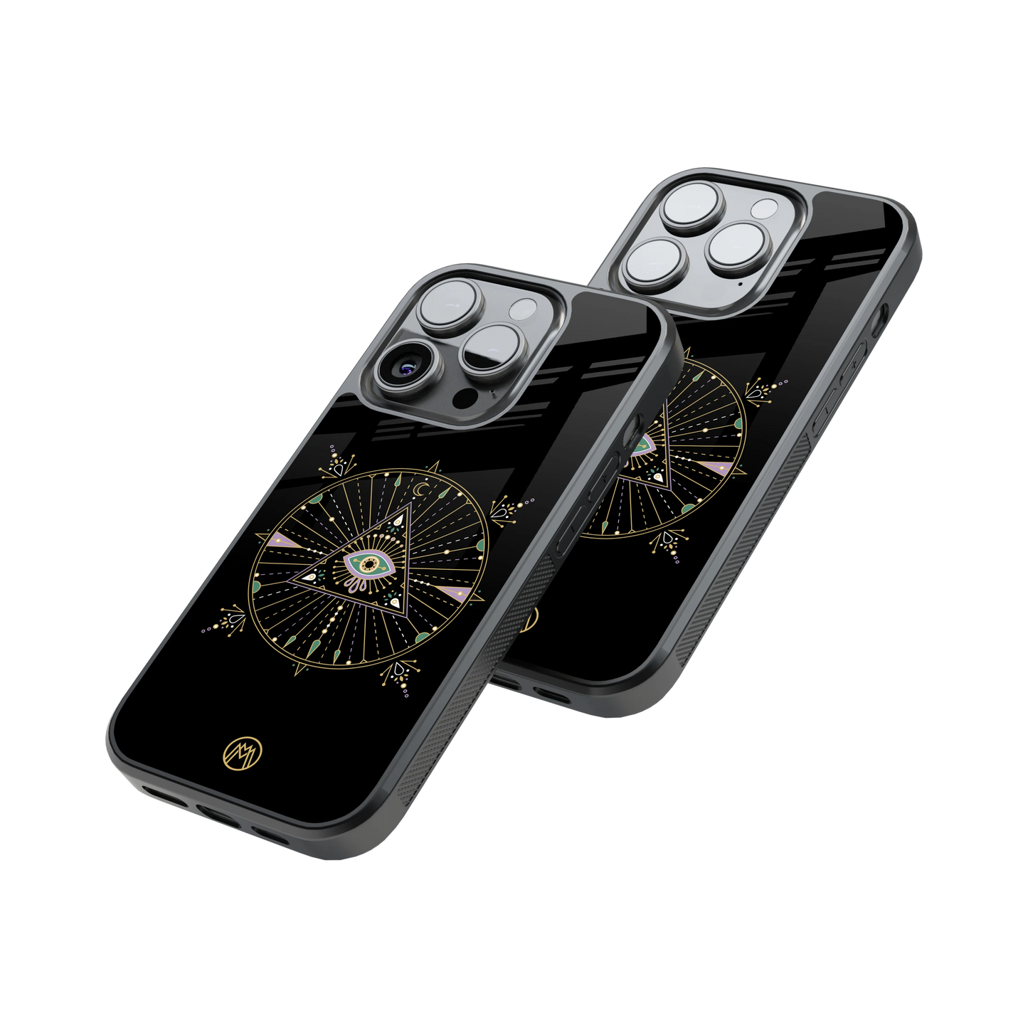 Protective Glass Back Phone Case Compatible with iPhone, Samsung, OnePlus, Pixel & More