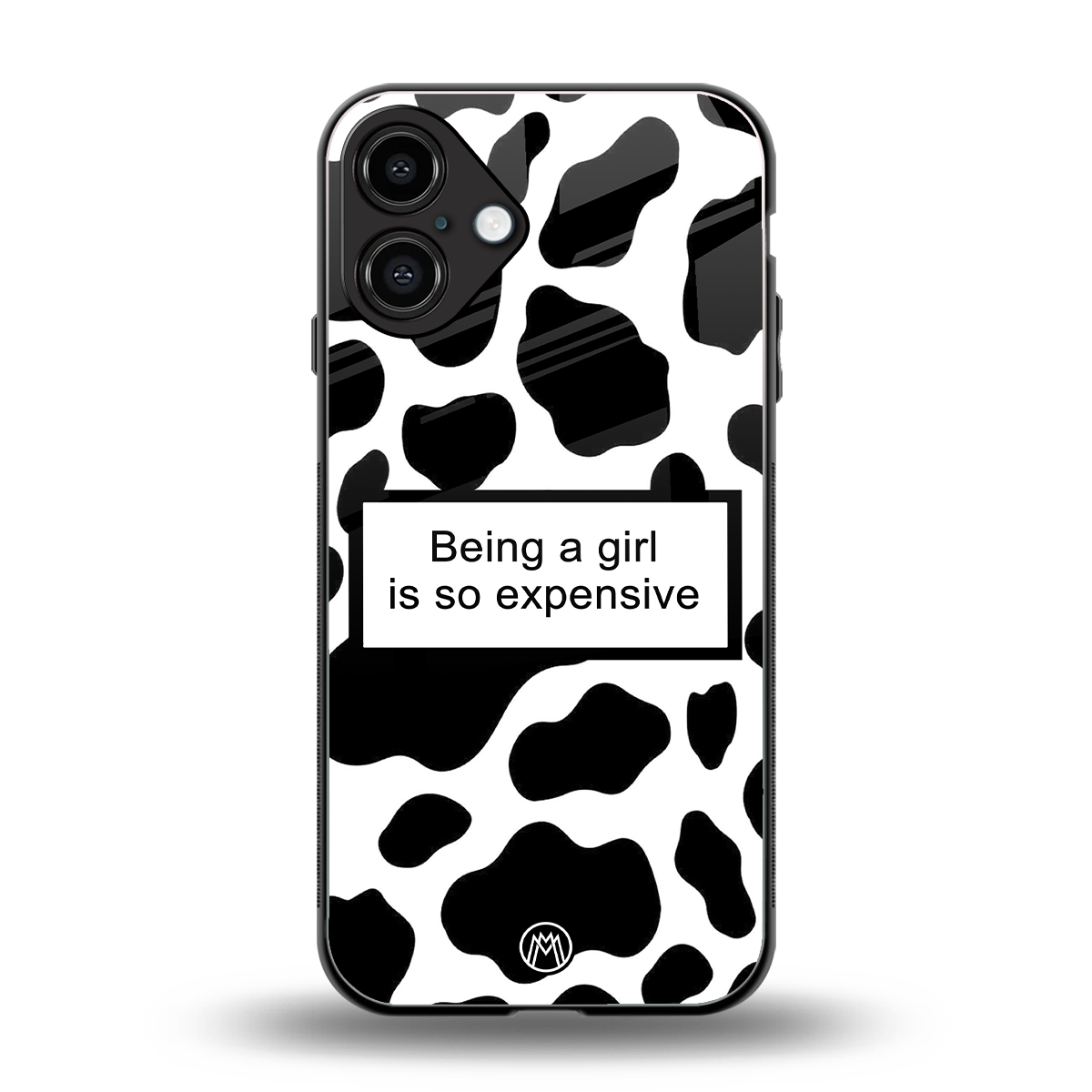 expensive girl back phone cover | glass case for iphone 16 plus