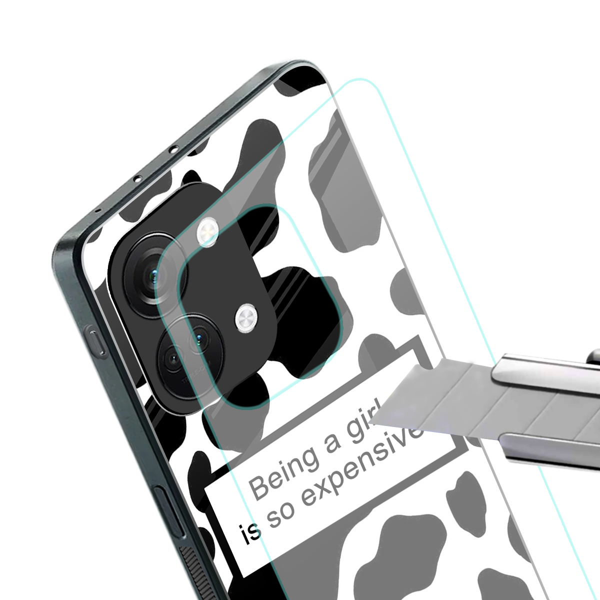expensive girl back phone cover | glass case for oneplus nord 3