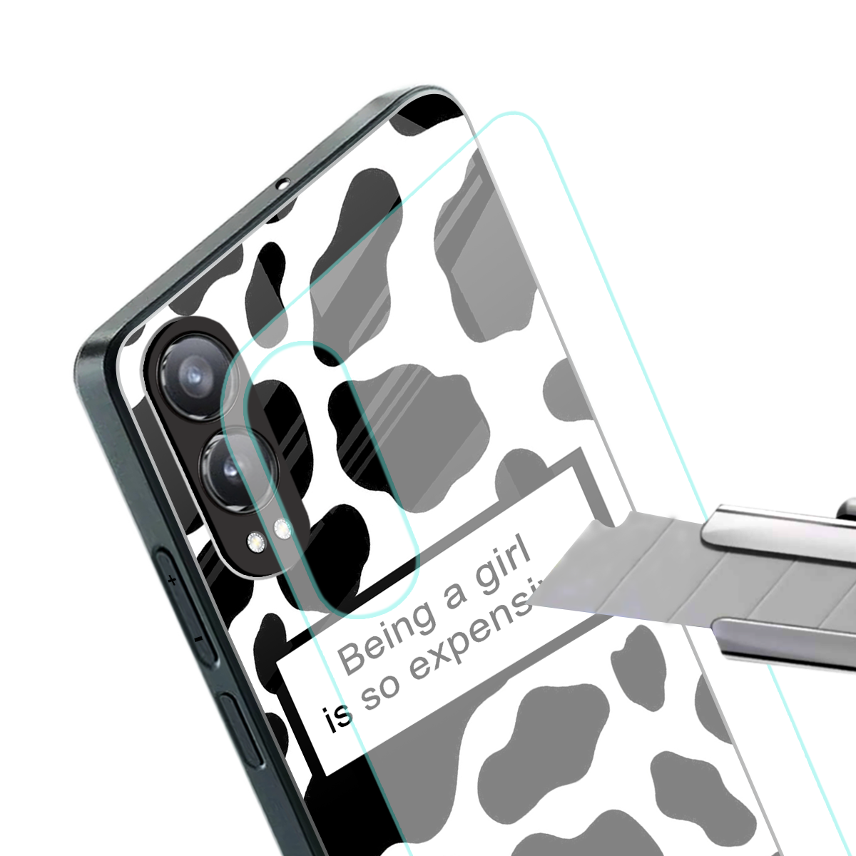 expensive girl back phone cover | glass case for oneplus nord ce 4 lite