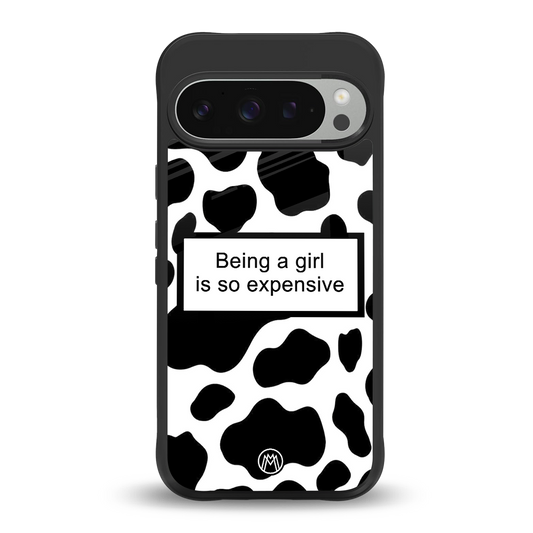 expensive girl back phone cover | glass case for google pixel 9 pro