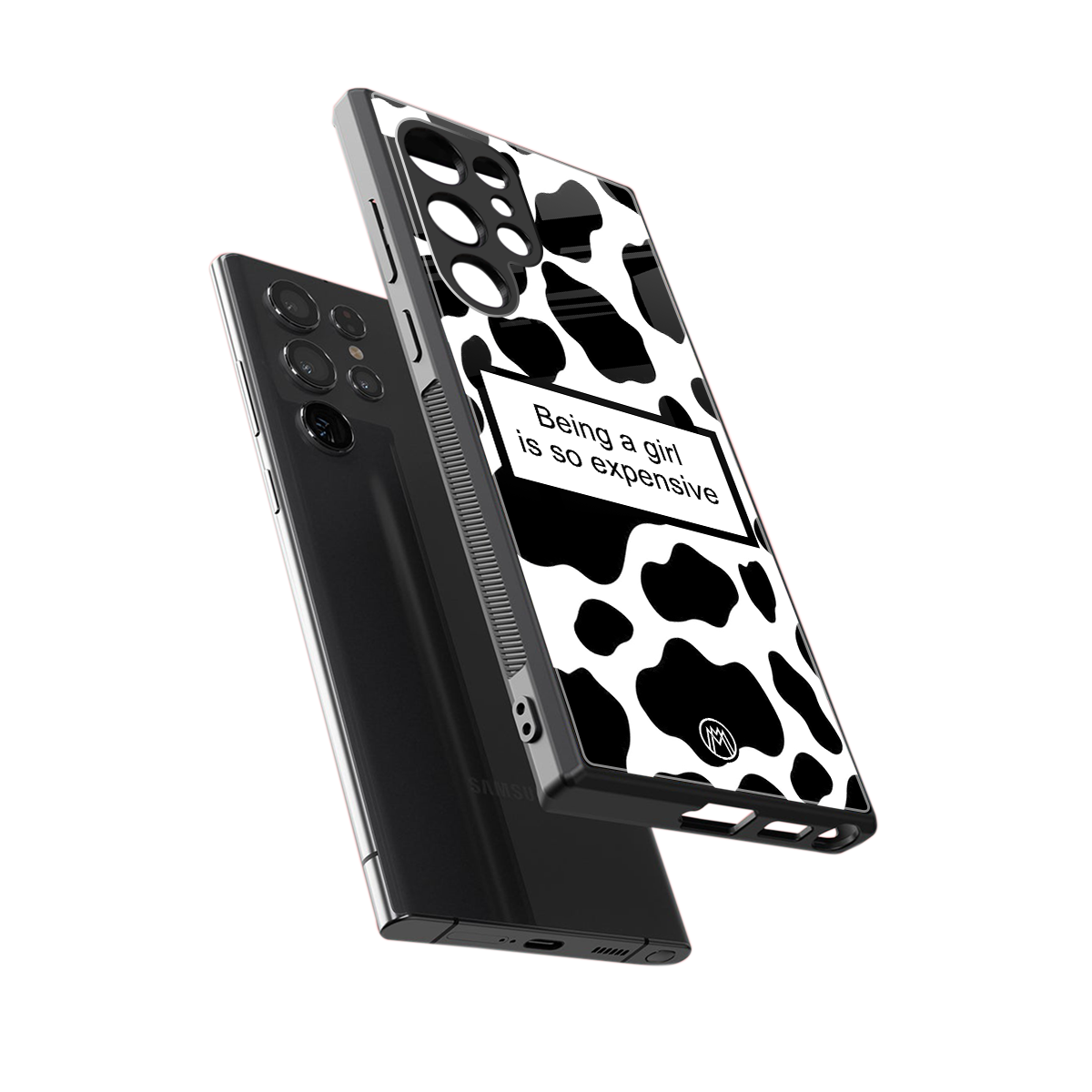 expensive girl back phone cover | glass case for samsung galaxy s24 ultra