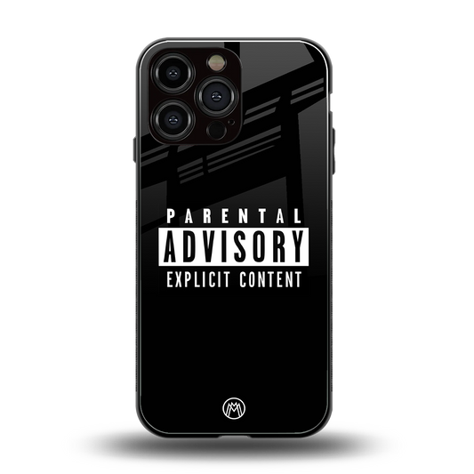 explicit content back phone cover | glass case for iphone 14 pro max