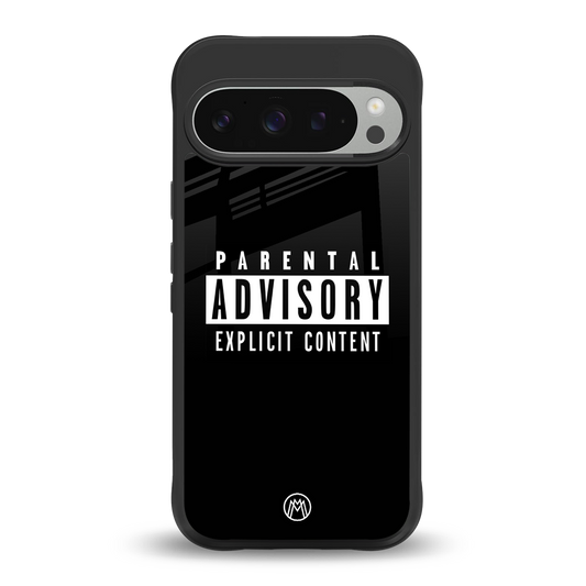 explicit content back phone cover | glass case for google pixel 9 pro