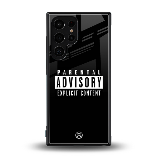 explicit content back phone cover | glass case for samsung galaxy s24 ultra