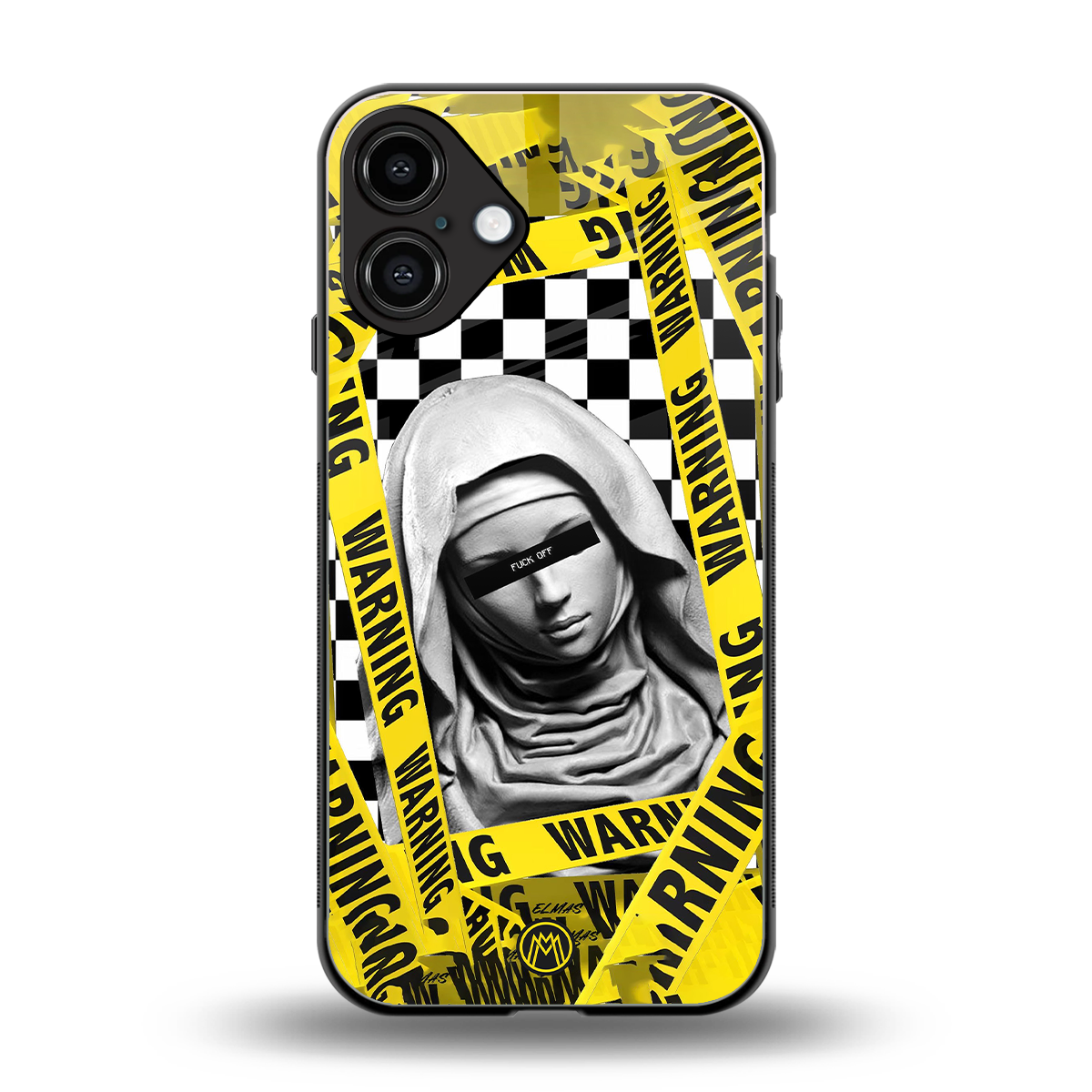 explicit signal back phone cover | glass case for iphone 16 plus