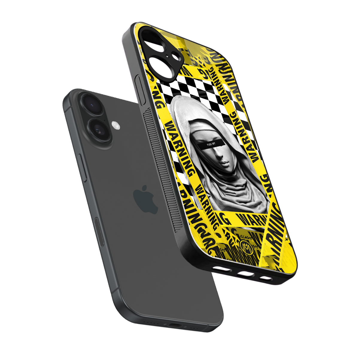explicit signal back phone cover | glass case for iphone 16 plus