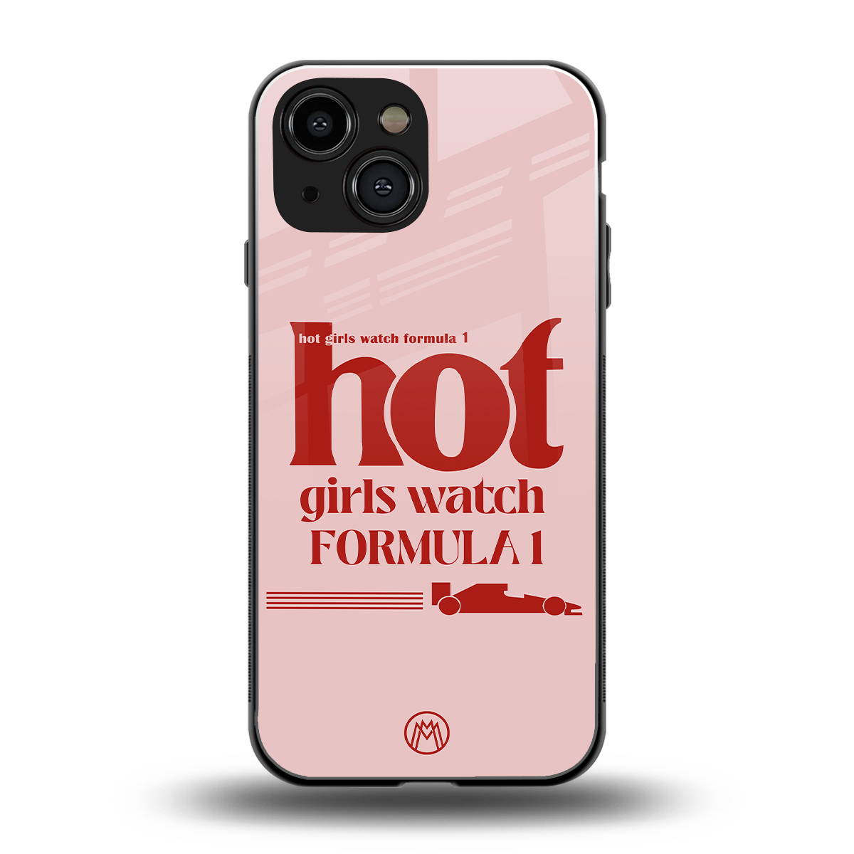 f1 chic back phone cover | glass case for iphone 13 mini