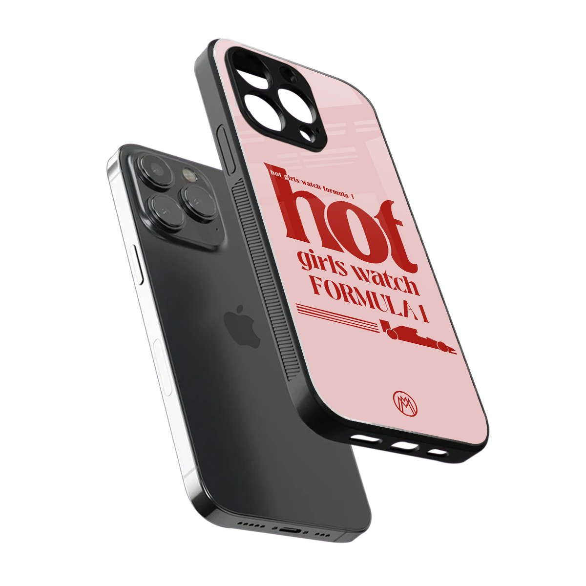 f1 chic back phone cover | glass case for iphone 15 pro max