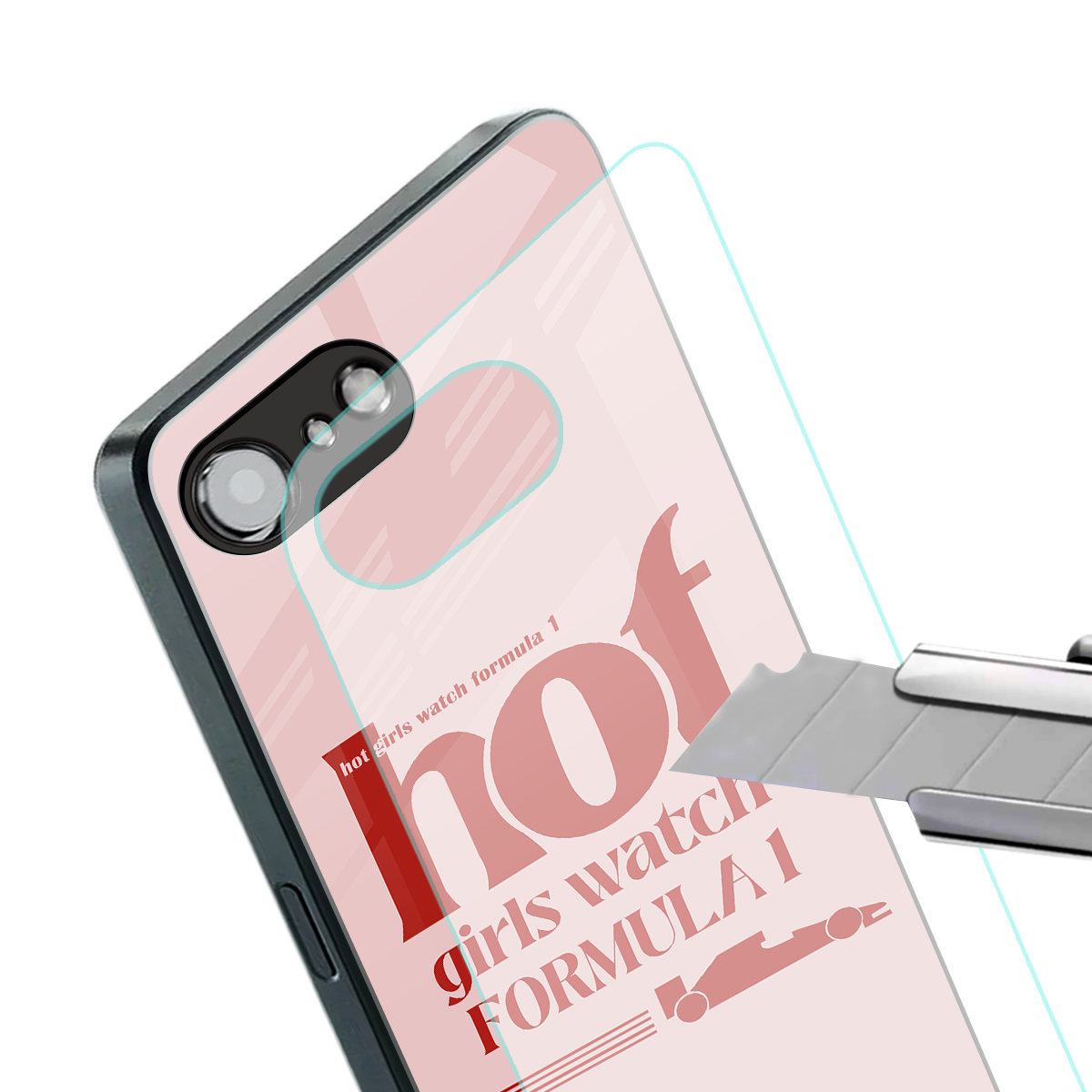 f1 chic back phone cover | glass case for iphone 16e