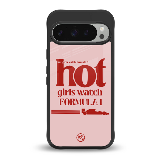 f1 chic back phone cover | glass case for google pixel 9 pro