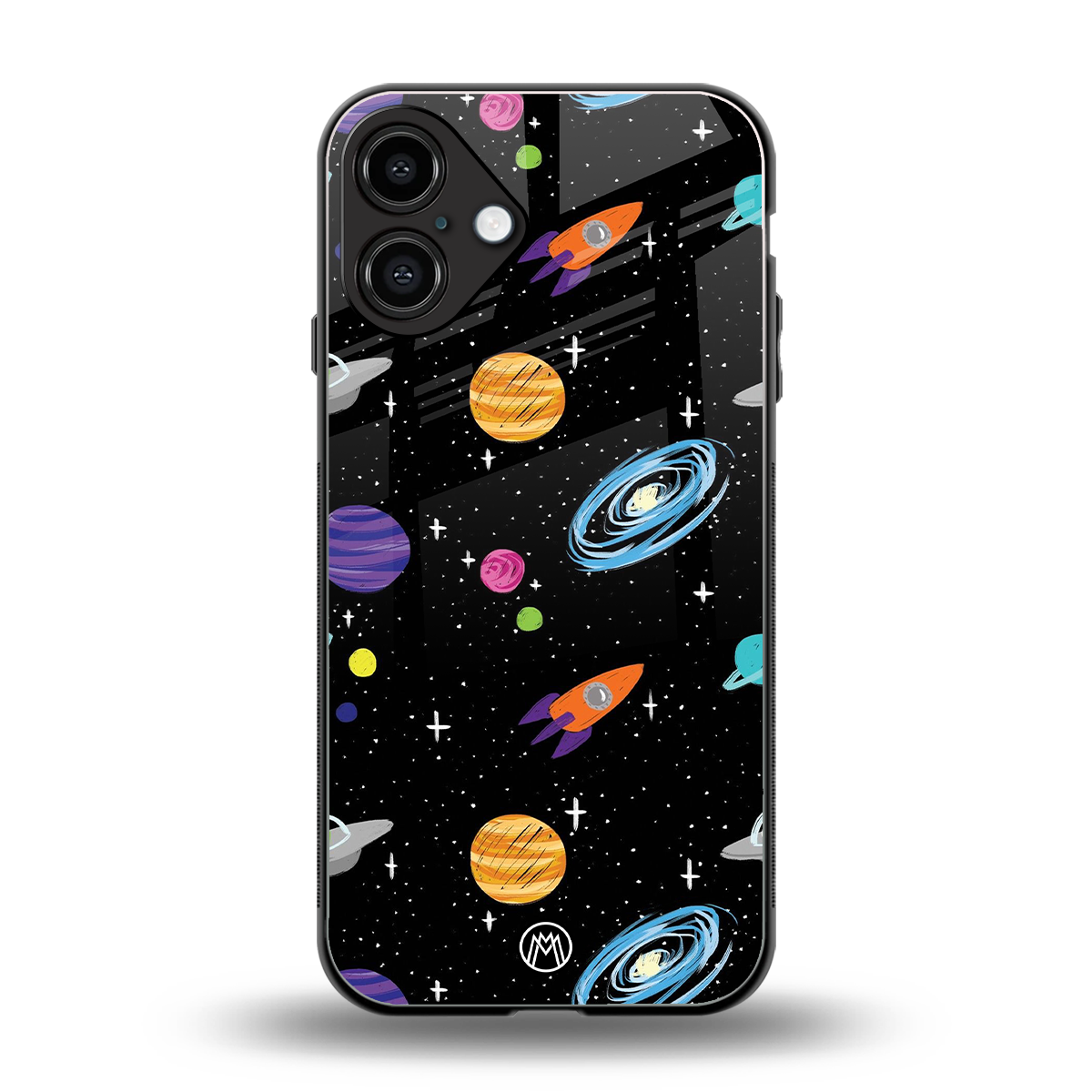 far far away back phone cover | glass case for iphone 16 plus