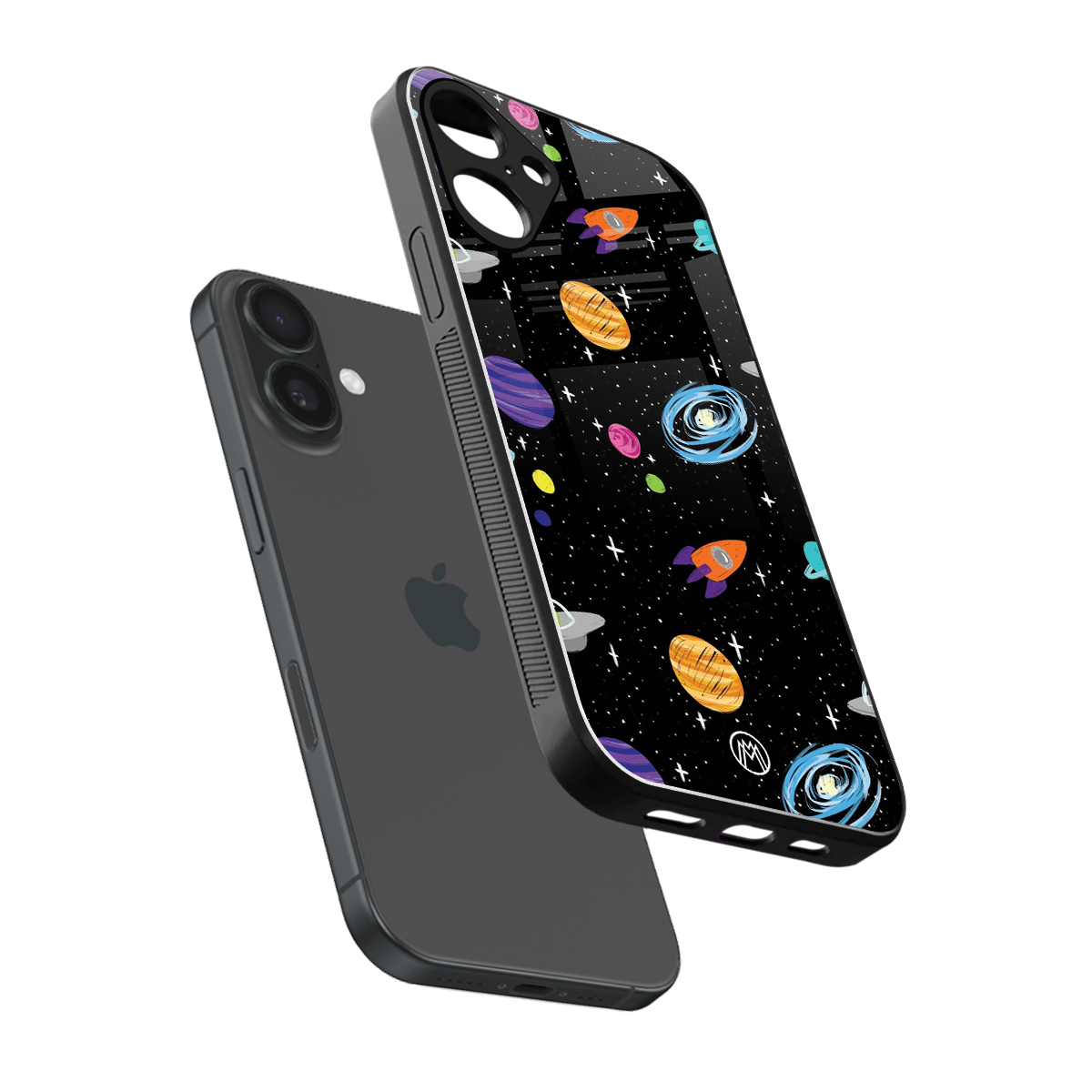 far far away back phone cover | glass case for iphone 16 plus