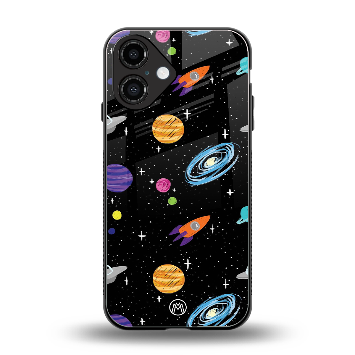 far far away back phone cover | glass case for iphone 16