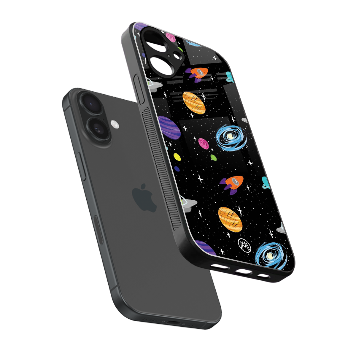 far far away back phone cover | glass case for iphone 16