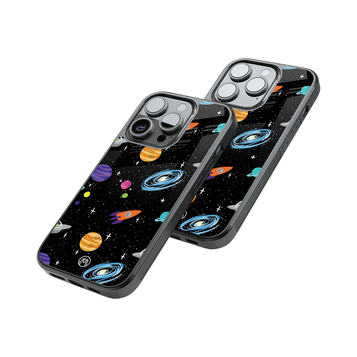 Protective Glass Back Phone Case Compatible with iPhone, Samsung, OnePlus, Pixel & More